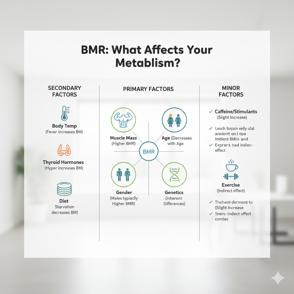 chats showing how bmr affect daily life